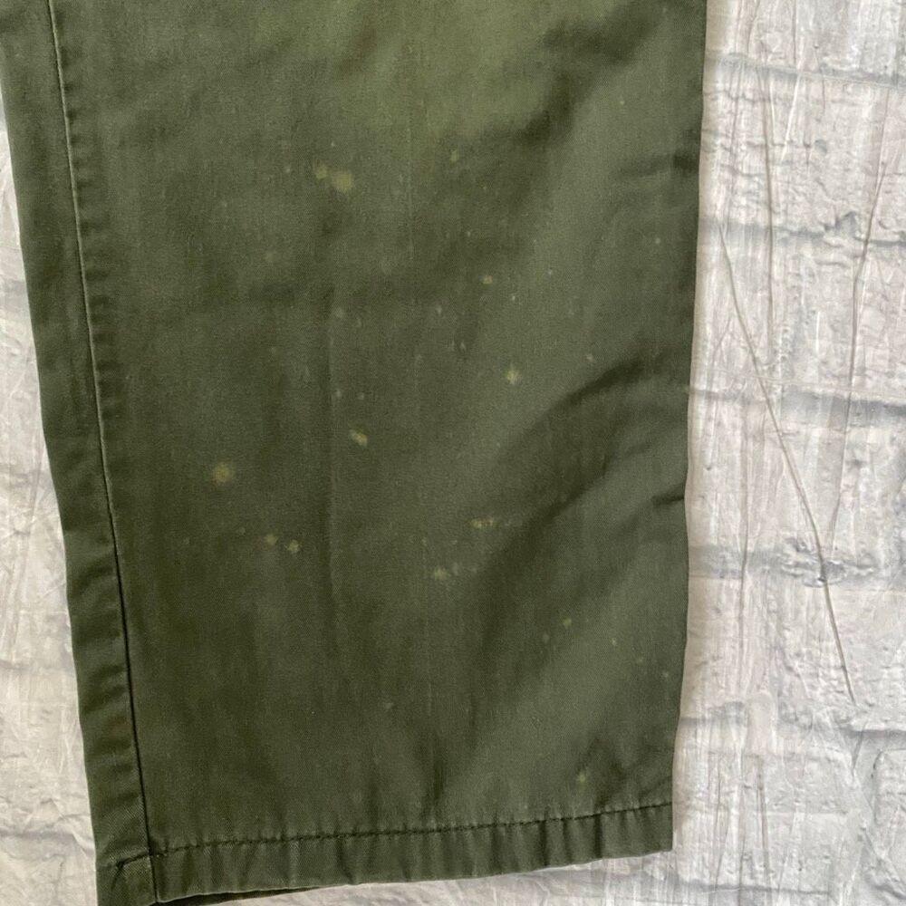 Puritan men XL cotton blend pull on casual chino pants olive green - Picture 7 of 14